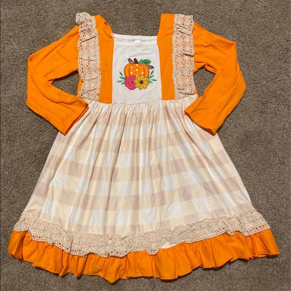 Boutique Fall Halloween Thanksgiving Girls Dress